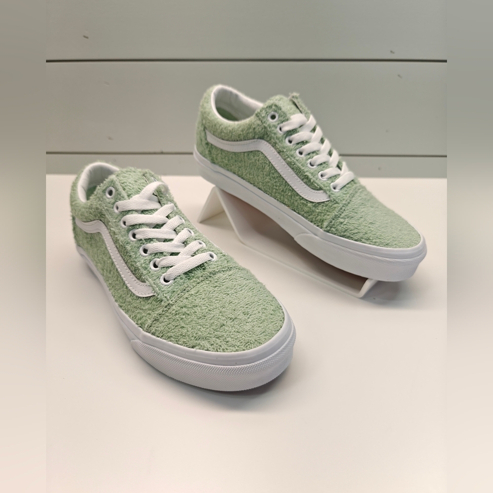 Vans Old School Terry Cloth Mint Green Casual Skateboard Sneakers size Men's 6.5